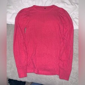 Boutine Fuchsia Long Sleeve Top
